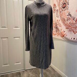 Madewell Charcoal Long Sleeve Dress